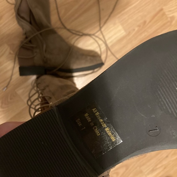 Sexy knee high lace up flat boots - Picture 7 of 7